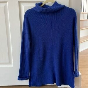 olive + oak blue turtleneck sweater